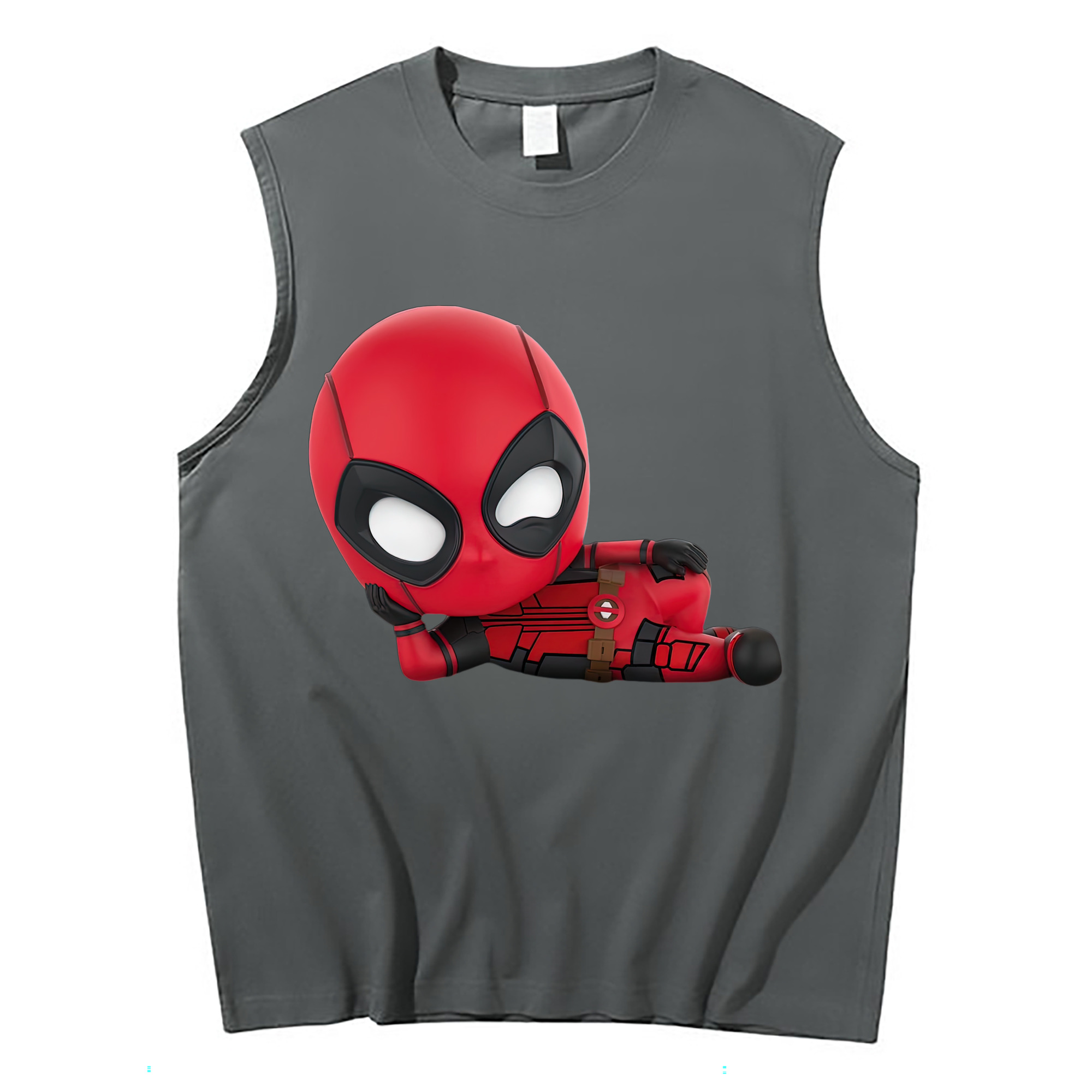 （画像用） Deadpool デッドプール コットン100％タンクトップ（フロントプリント）